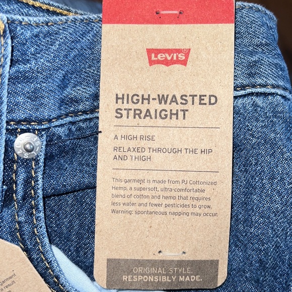 Levi’s High-waisted straight leg Relaxed NWT - Picture 7 of 7